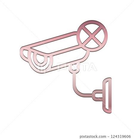 CCTV icon design template 124319606