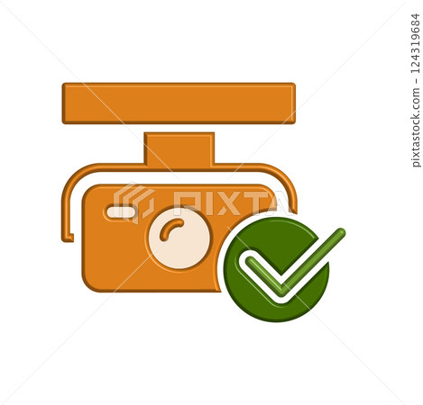 CCTV icon design template CCTV icon design template 124319684