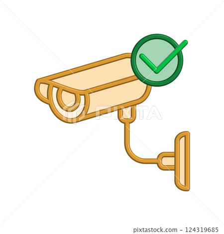 CCTV icon design template CCTV icon design template 124319685