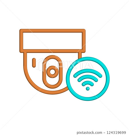 CCTV icon design template CCTV icon design template 124319699