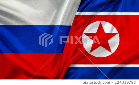 俄羅斯朝鮮人工智慧生成的國旗 俄羅斯朝鮮人工智慧生成的國旗 124319788