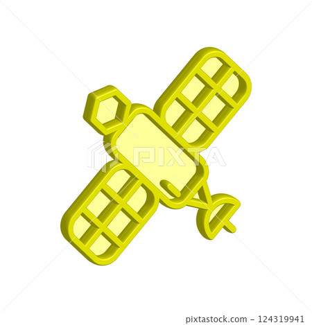 Satellite icon design template Satellite icon design template 124319941
