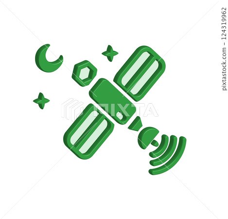 Satellite icon design template 124319962