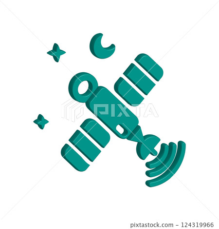 Satellite icon design template Satellite icon design template 124319966