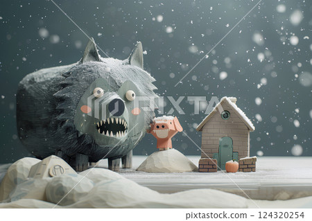 The Wolf and the Piglet 124320254