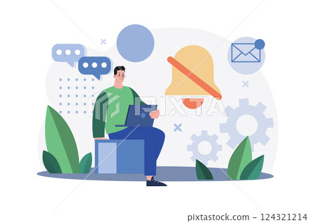 Empty States Illustration concept on white background Empty States Illustration concept on white background 124321214