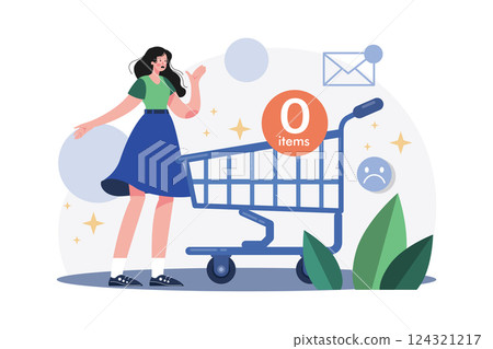 Empty States Illustration concept on white background 124321217