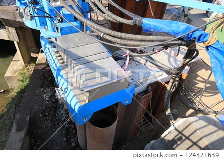 bridge replacement work bridge replacement work 124321639