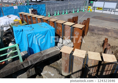 bridge replacement work bridge replacement work 124321646