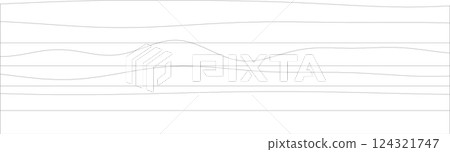 Abstract line art with wavy black lines on white background 124321747