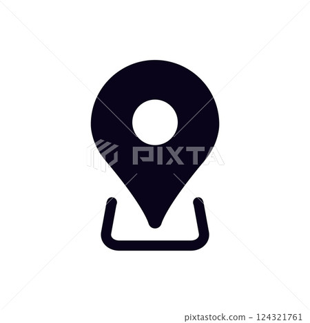 The Location Pin Icon Symbol is key for effective mapping and navigation purposes The Location Pin Icon Symbol is key for effective mapping and navigation purposes 124321761