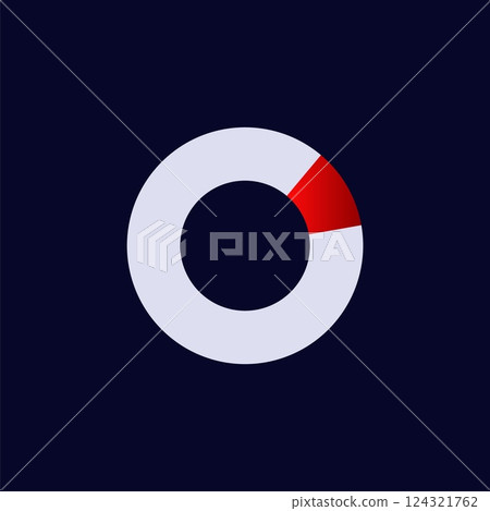 A circle with a red stripe on a dark blue background A circle with a red stripe on a dark blue background 124321762