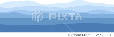 Abstract blue wave pattern in gradient shades of blue Abstract blue wave pattern in gradient shades of blue 124322084