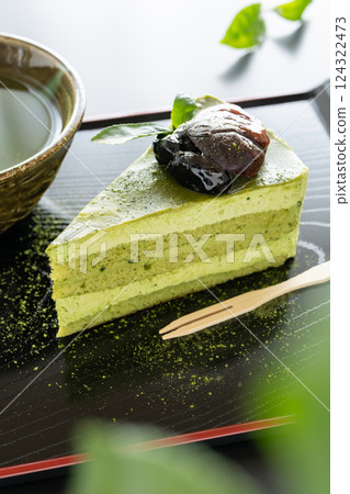 Matcha cake Matcha sweets 124322473