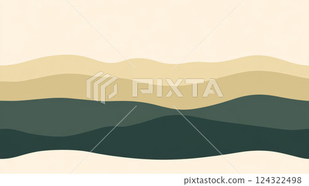 Abstract wavy lines in earthy tones create calming effect Abstract wavy lines in earthy tones create calming effect 124322498