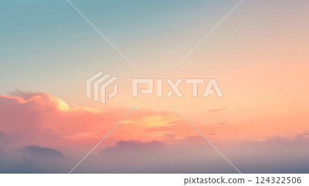 soft pastel sky with subtle gradients and clouds soft pastel sky with subtle gradients and clouds 124322506