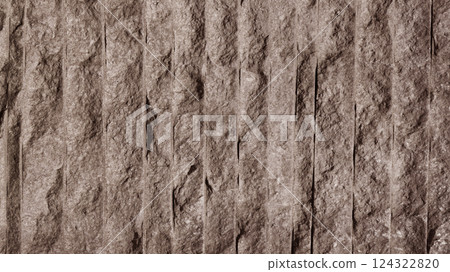 A strip of parallel stone wall cladding. 124322820