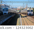 Inokashira Line Blue and Ivory 124323002