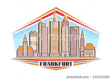 Vector illustration of Frankfurt 124323268