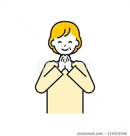 Upper body pose_simple senior woman 07 124323506