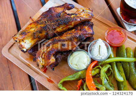 Pecena veprova zebra, czech cuisine 124324170