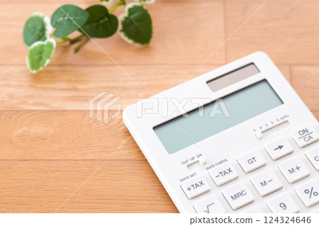 Wooden floor cushion and calculator Wooden floor cushion and calculator 124324646