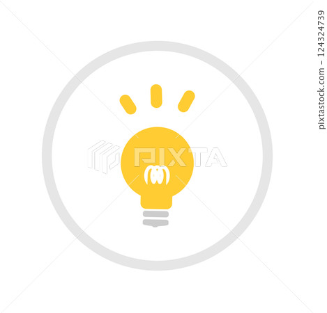 Utility bills, electricity bills icon illustration material 124324739