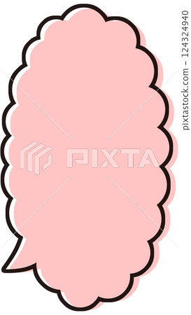 簡單的垂直蓬鬆的語音氣泡圖材料紅色 簡單的垂直蓬鬆的語音氣泡圖材料紅色 124324940