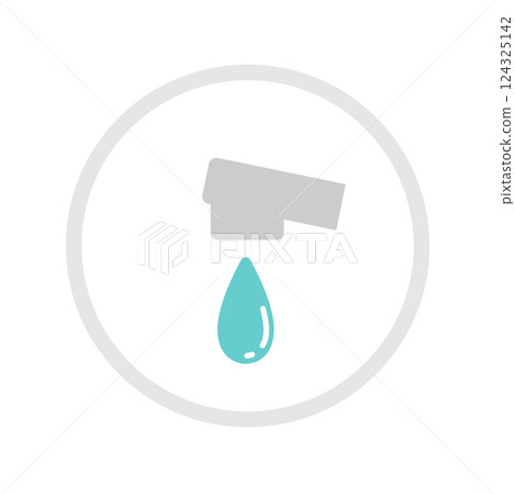 Utility bills, water icon illustration material Utility bills, water icon illustration material 124325142
