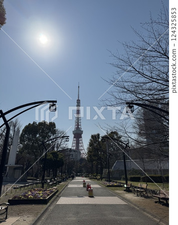 Shiba Park to Tokyo Tower 124325853