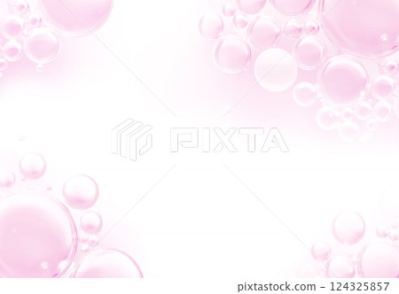 Pink bubble background 124325857