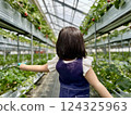 Strawberry picking at Rock Bay Garden Strawberry Farm in Kusatsu, Shiga Prefecture 124325963