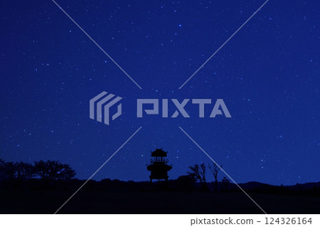 Karako-Kagi Ruins Watchtower Starry Sky 124326164