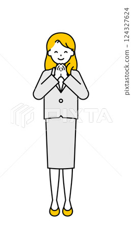 全身姿勢_簡單的上班族女人07 全身姿勢_簡單的上班族女人07 124327624