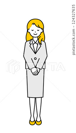 全身pose_簡單的上班族女人18 124327635