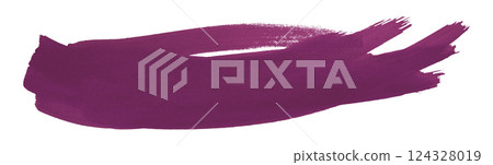 Dark purple brush isolated on transparent background 124328019