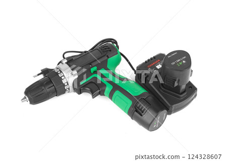 Screwdriver on white Screwdriver on white 124328607