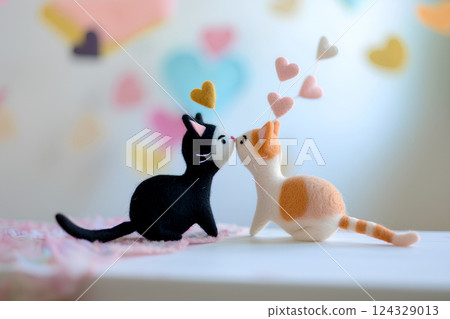 絎縫黑貓、三色貓 124329013