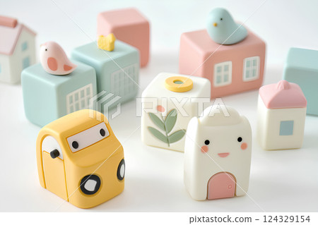 可愛的主頁圖示素材 可愛的主頁圖示素材 124329154