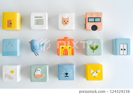 可愛的主頁圖示素材 124329156