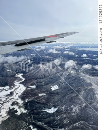從飛機上看冬日景色 124329261