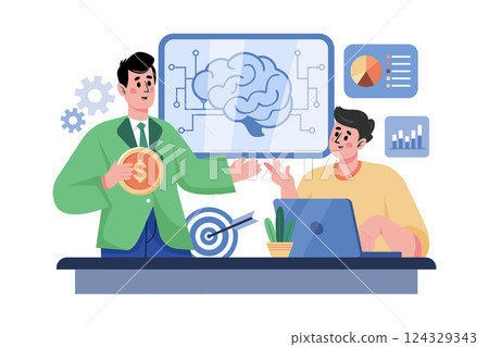 Businessman Brainstorming About Startup 124329343