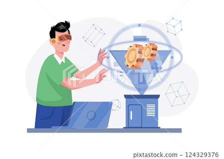 Advance Managing Automation Via VR Technologies 124329376