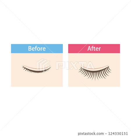 Comparison before and after eye makeup Comparison before and after eye makeup 124330131