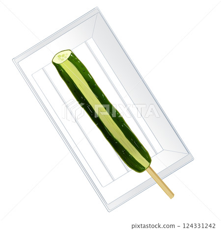 Pickled cucumber with tray Pickled cucumber with tray 124331242