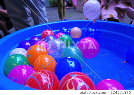 Summer festival yo-yo fishing Summer festival yo-yo fishing 124331570