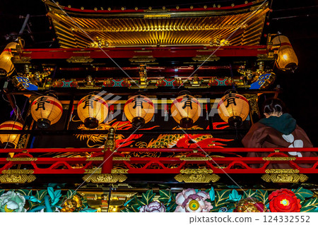 Spring Takayama Festival Night Festival Floats and Lanterns Hida Takayama April 124332552