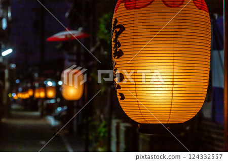 春季高山祭夜 花車與燈籠 飛驒高山 4月 124332557
