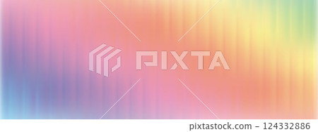 Iridescent ribbed glass. Frosted reeded pattern. Wavy striped bg. Stylish corrugated glass surface for design and decoration. Vector backdrop. 124332886