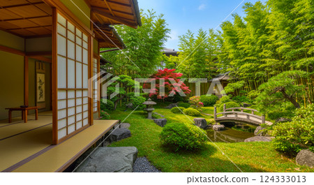 從日式房間即可欣賞四季美景的日式花園 124333013